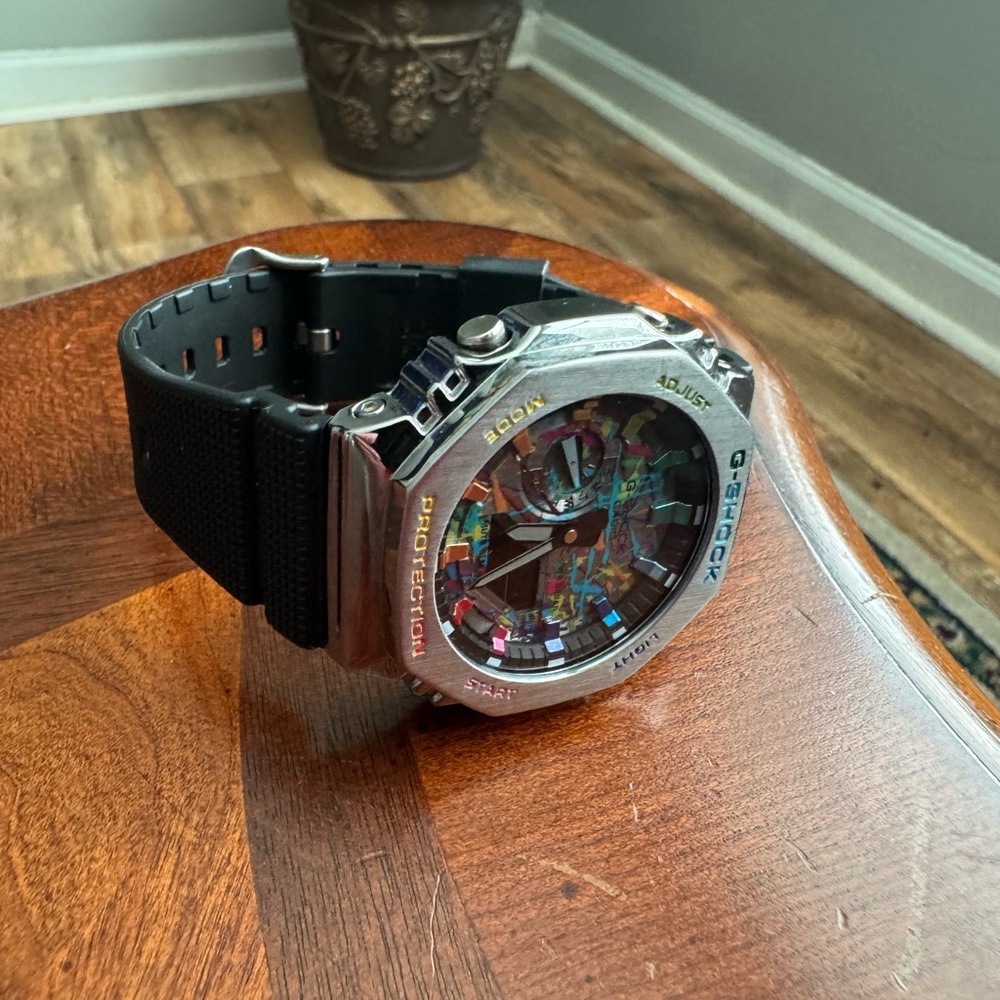 G-Shock Black and Silver Watch